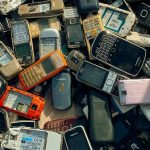 Many Discarded Mobile Phones